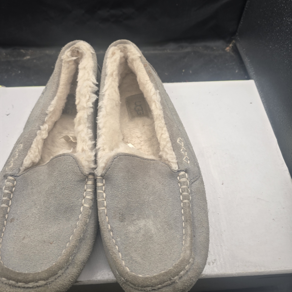 UGG Women's Gray Suede Slippers